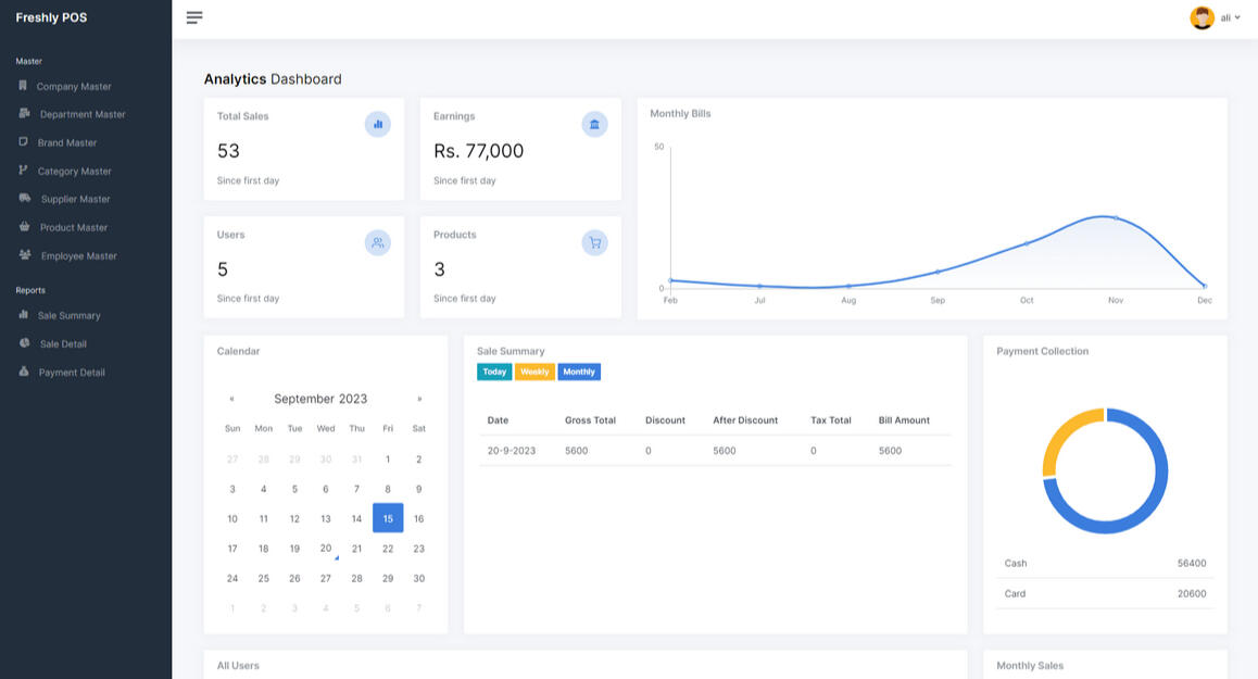 Online Point of Sale Application